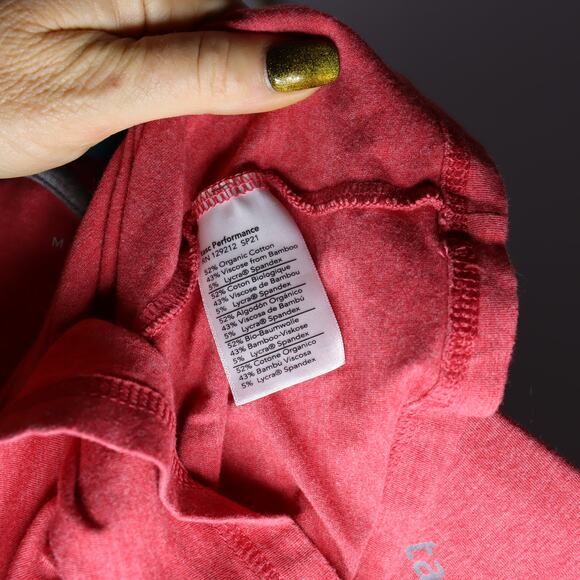 Tasc Performance Bamboo Long Sleeve Shirt Red Size M - Picture 4 of 4